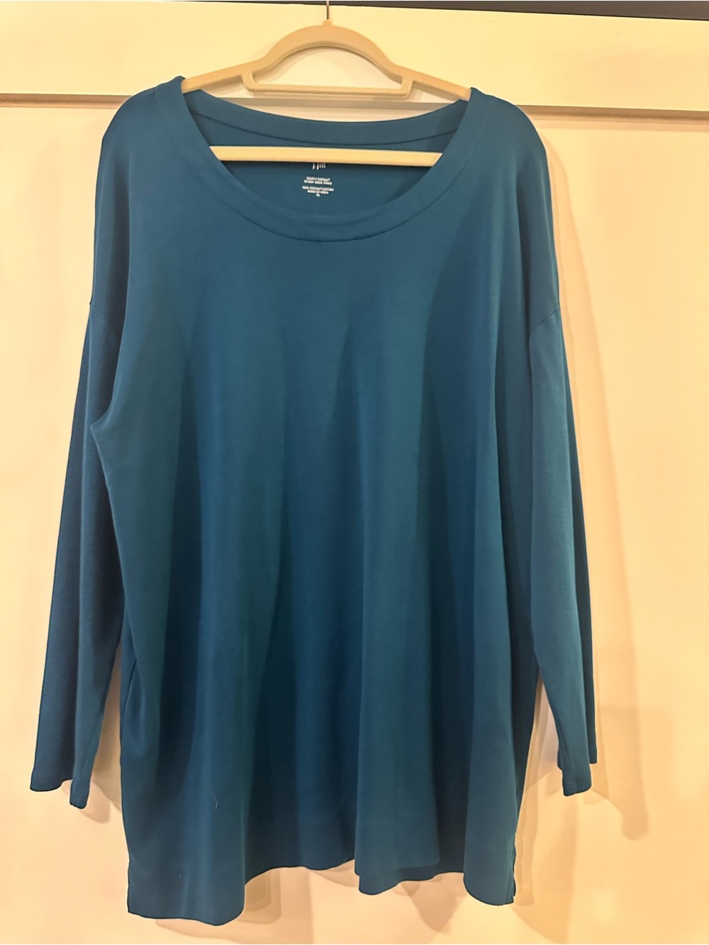 J. Jill Supima Cotton Tunic in beautiful teal blue